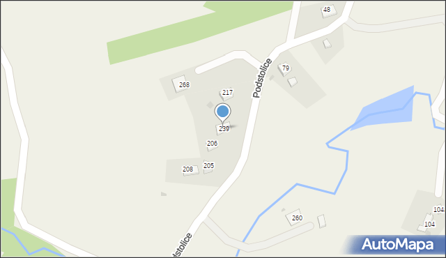 Podstolice, Podstolice, 239, mapa Podstolice