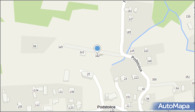 Podstolice, Podstolice, 342, mapa Podstolice