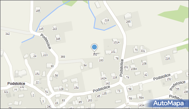 Podstolice, Podstolice, 352, mapa Podstolice