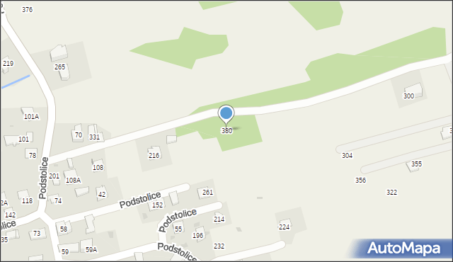 Podstolice, Podstolice, 380, mapa Podstolice