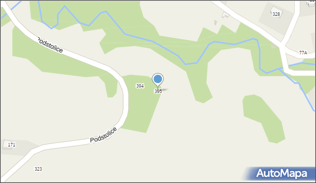Podstolice, Podstolice, 395, mapa Podstolice