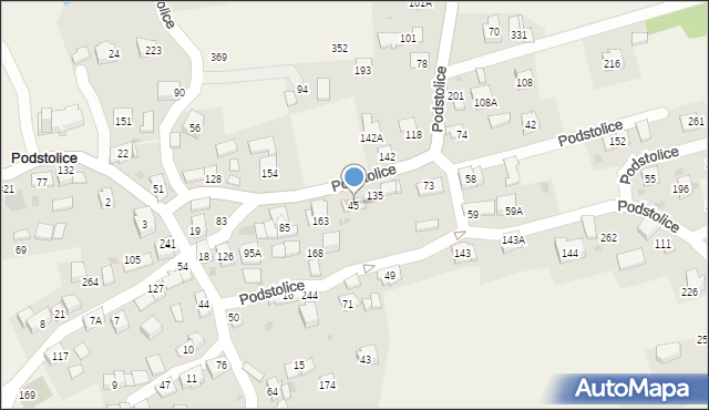 Podstolice, Podstolice, 45, mapa Podstolice