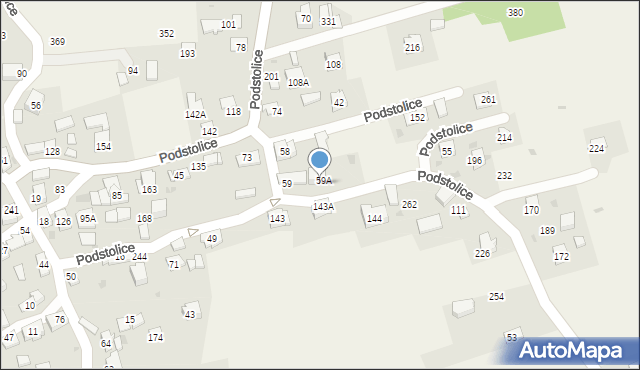 Podstolice, Podstolice, 59B, mapa Podstolice