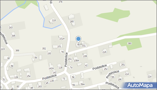 Podstolice, Podstolice, 70, mapa Podstolice