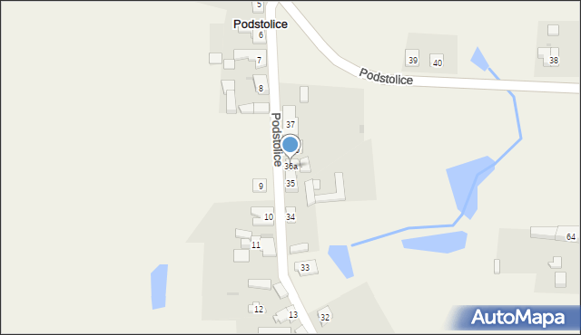 Podstolice, Podstolice, 36a, mapa Podstolice