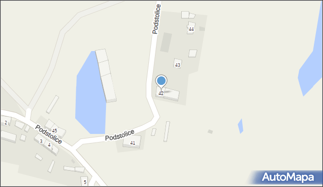 Podstolice, Podstolice, 42, mapa Podstolice