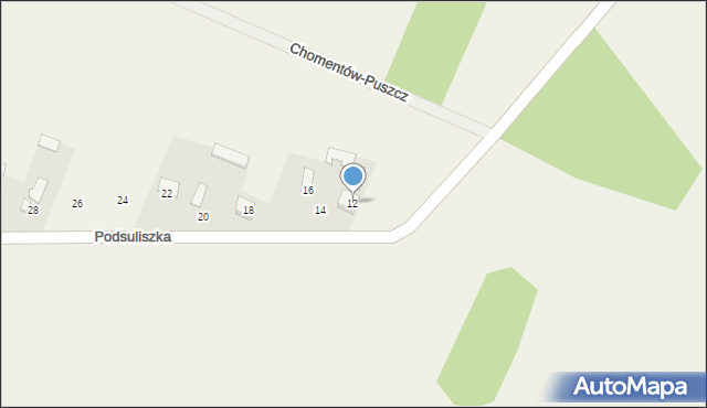 Podsuliszka, Podsuliszka, 12, mapa Podsuliszka