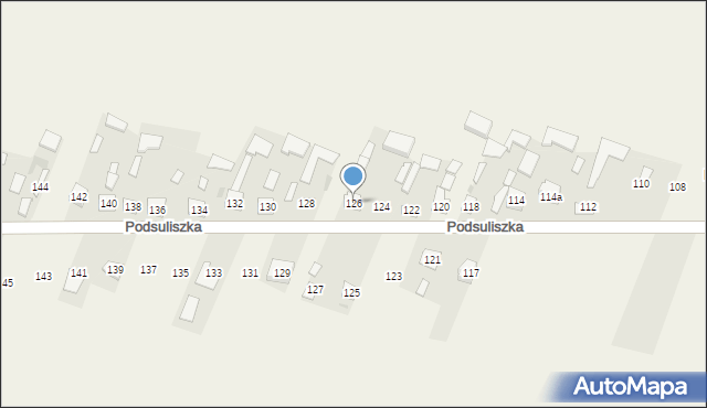 Podsuliszka, Podsuliszka, 126, mapa Podsuliszka