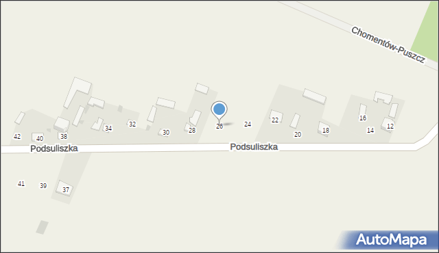Podsuliszka, Podsuliszka, 26, mapa Podsuliszka