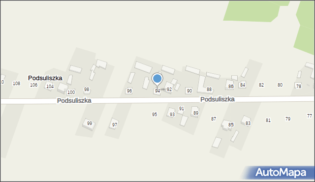 Podsuliszka, Podsuliszka, 94, mapa Podsuliszka