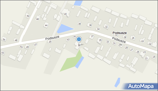 Podsusze, Podsusze, 39, mapa Podsusze