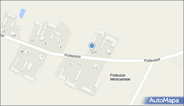 Podsusze, Podsusze, 4, mapa Podsusze