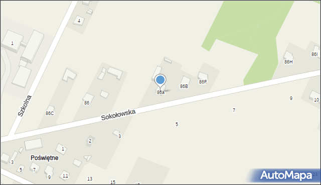 Podsusze, Podsusze, 86a, mapa Podsusze