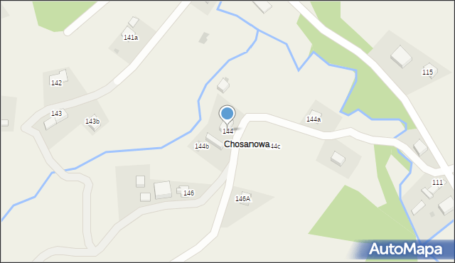 Podszkle, Podszkle, 144, mapa Podszkle