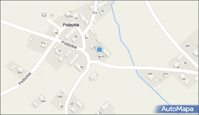 Podszkle, Podszkle, 52, mapa Podszkle