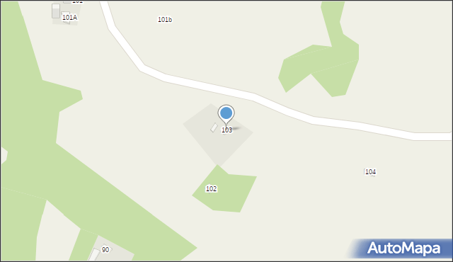 Podszkodzie, Podszkodzie, 103, mapa Podszkodzie