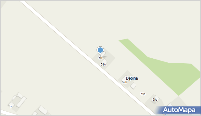 Podszkodzie, Podszkodzie, 58, mapa Podszkodzie