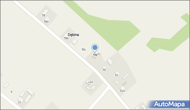 Podszkodzie, Podszkodzie, 59e, mapa Podszkodzie