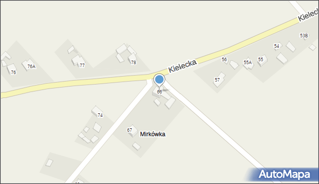 Podszkodzie, Podszkodzie, 66, mapa Podszkodzie