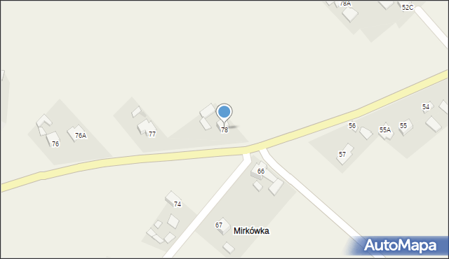 Podszkodzie, Podszkodzie, 78, mapa Podszkodzie