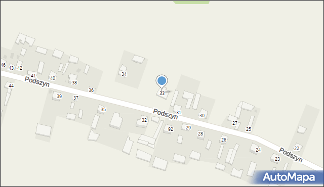 Podszyn, Podszyn, 33, mapa Podszyn