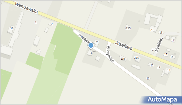 Podtymień, Podtymień, 3, mapa Podtymień