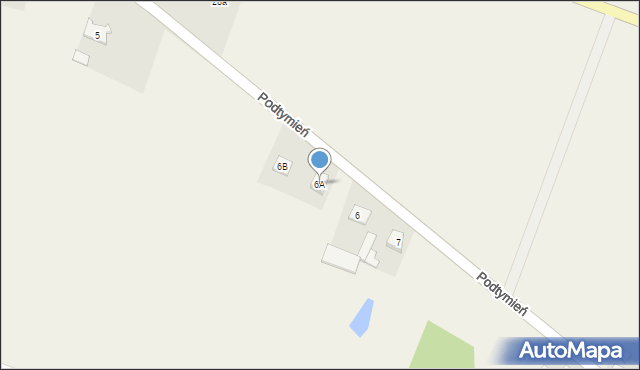 Podtymień, Podtymień, 6A, mapa Podtymień
