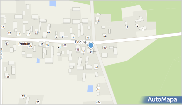 Podule, Podule, 45, mapa Podule