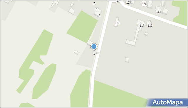 Podwarpie, Podwarpie, 1, mapa Podwarpie