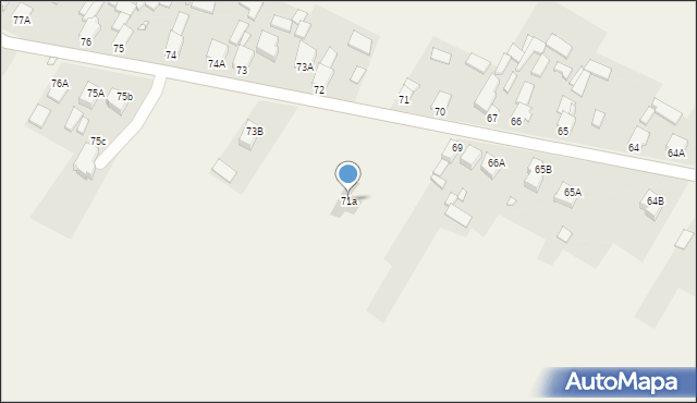 Podwarpie, Podwarpie, 71a, mapa Podwarpie