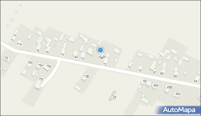 Podwarpie, Podwarpie, 73A, mapa Podwarpie