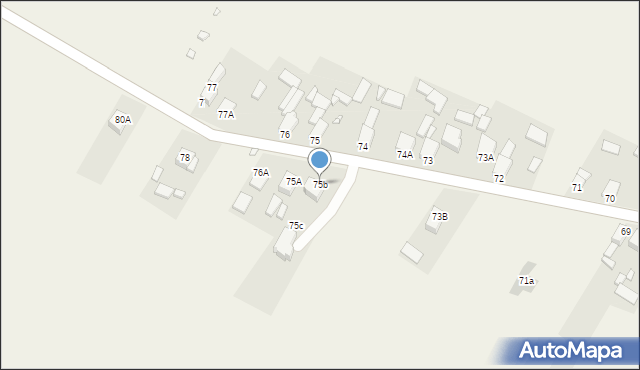 Podwarpie, Podwarpie, 75b, mapa Podwarpie