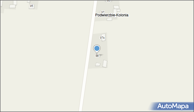 Podwierzbie, Podwierzbie, 98, mapa Podwierzbie