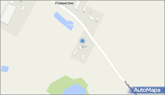 Podwierzbie, Podwierzbie, 10, mapa Podwierzbie