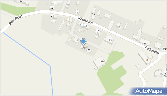 Podwilcze, Podwilcze, 19, mapa Podwilcze