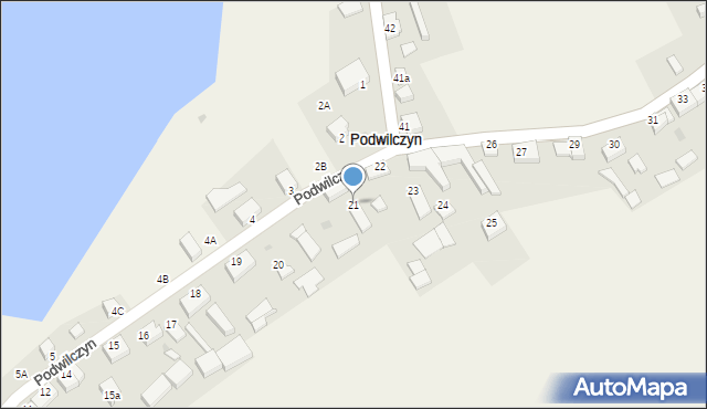 Podwilczyn, Podwilczyn, 21, mapa Podwilczyn