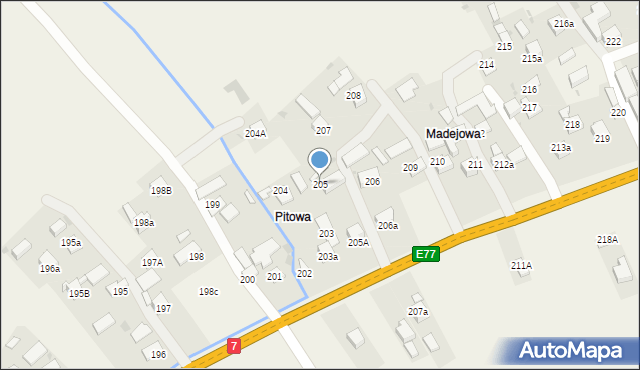 Podwilk, Podwilk, 205, mapa Podwilk