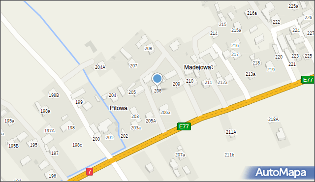 Podwilk, Podwilk, 206, mapa Podwilk