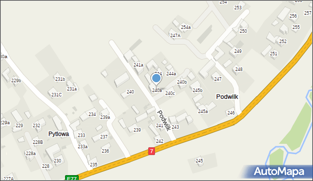 Podwilk, Podwilk, 240a, mapa Podwilk