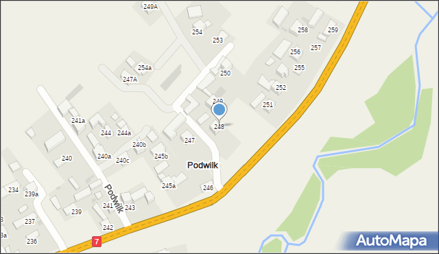 Podwilk, Podwilk, 248, mapa Podwilk