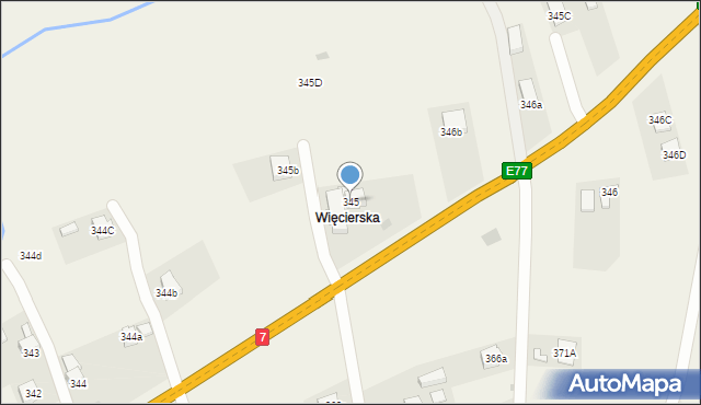 Podwilk, Podwilk, 345, mapa Podwilk