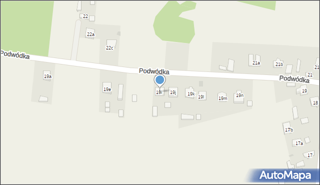 Podwódka, Podwódka, 19i, mapa Podwódka