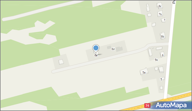 Podwódka, Podwódka, 6e, mapa Podwódka