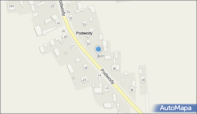 Podwody, Podwody, 35, mapa Podwody