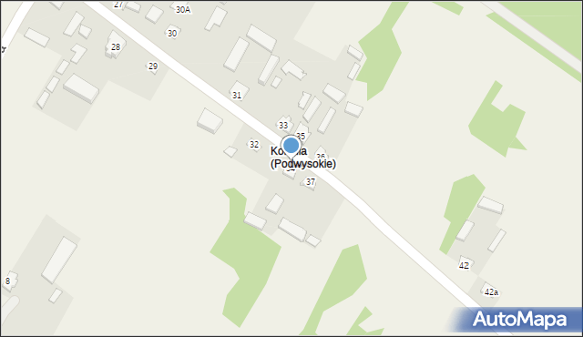 Podwysokie, Podwysokie, 34, mapa Podwysokie