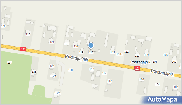 Podzagajnik, Podzagajnik, 116, mapa Podzagajnik
