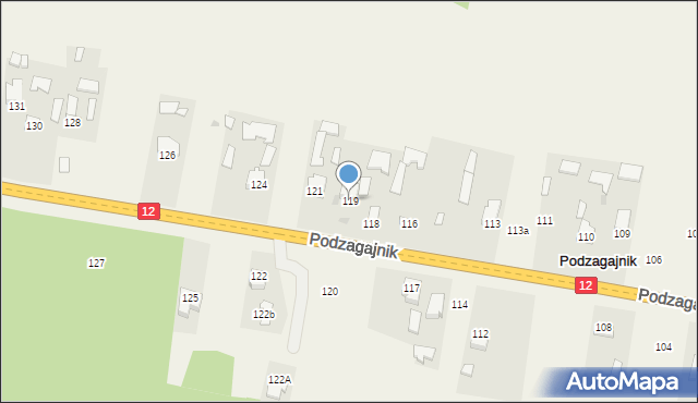 Podzagajnik, Podzagajnik, 119, mapa Podzagajnik