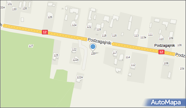 Podzagajnik, Podzagajnik, 120, mapa Podzagajnik