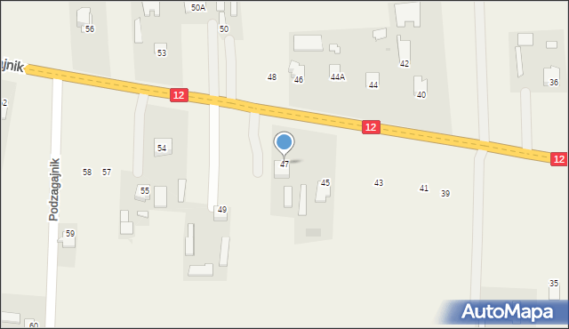 Podzagajnik, Podzagajnik, 47, mapa Podzagajnik