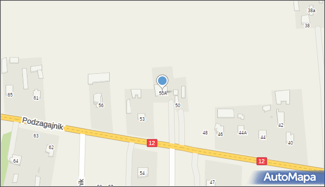 Podzagajnik, Podzagajnik, 50A, mapa Podzagajnik